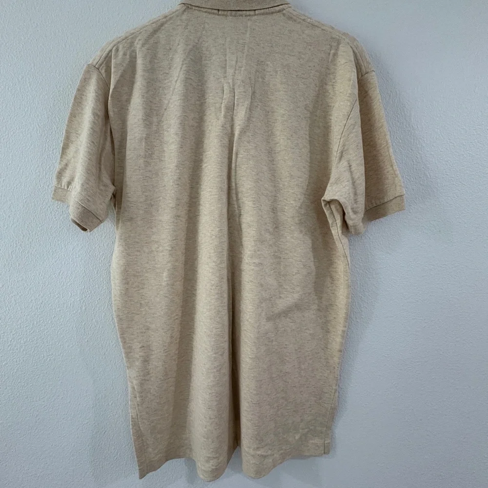 Ralph Lauren Soft Cotton Polo Shirt in Dune Tan in size Small